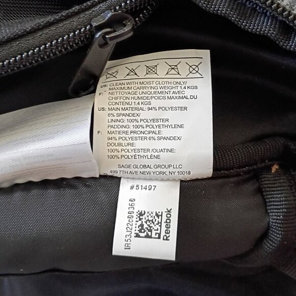 Reebok Hanging Dopp Kit U-Shape Toiletry Bag Travel Shaving Case NWOT - Picture 7 of 12